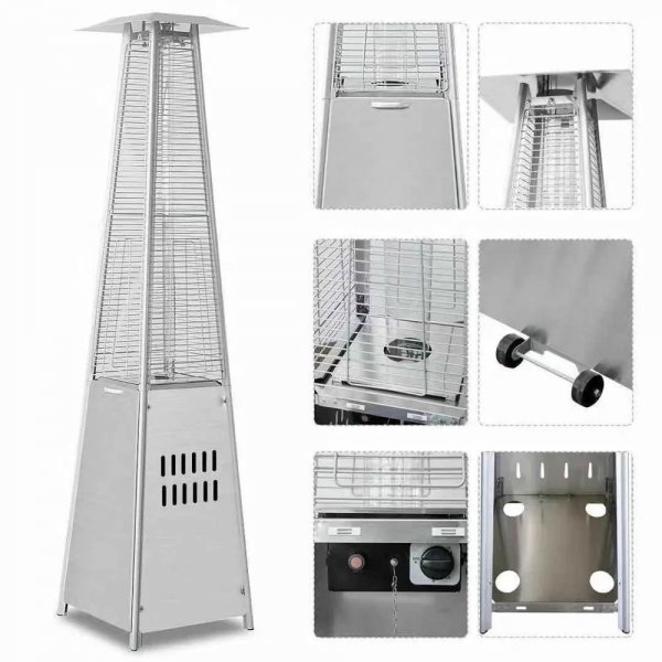 SMARTFLAME Pyramid Dancing Flame Patio Garden Heater