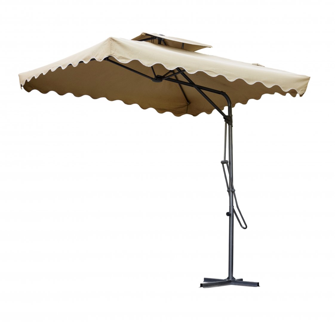 Luxury Square Shape Side Pole Outdoor Umbrella
